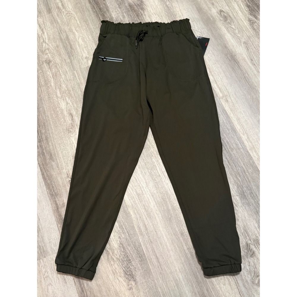 Rrosseyz Womens Olive‎ Green Joggers High Waisted Athletic Pants Small NWT